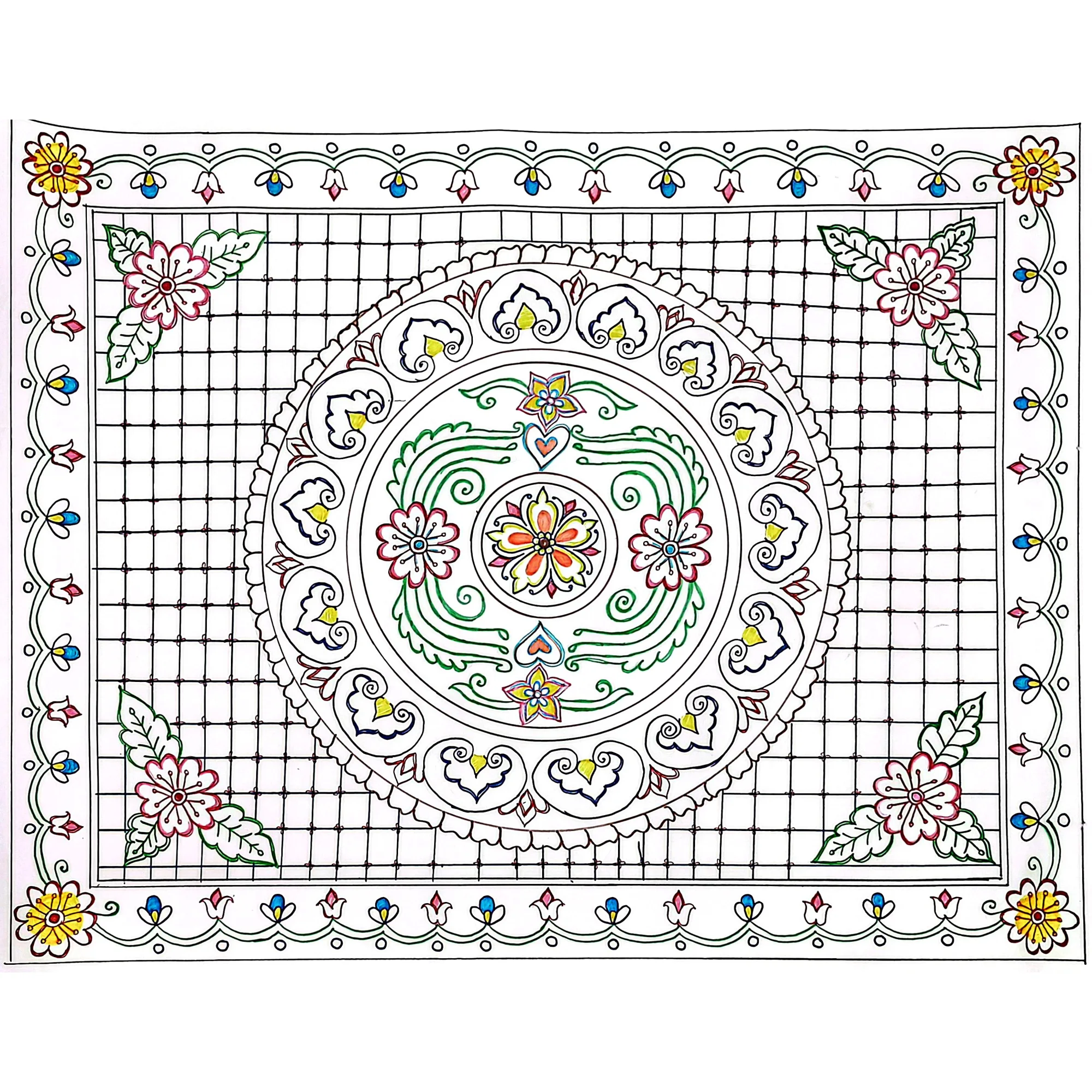 IMG_4153 Sunrise Lattice Medallion - Image 1